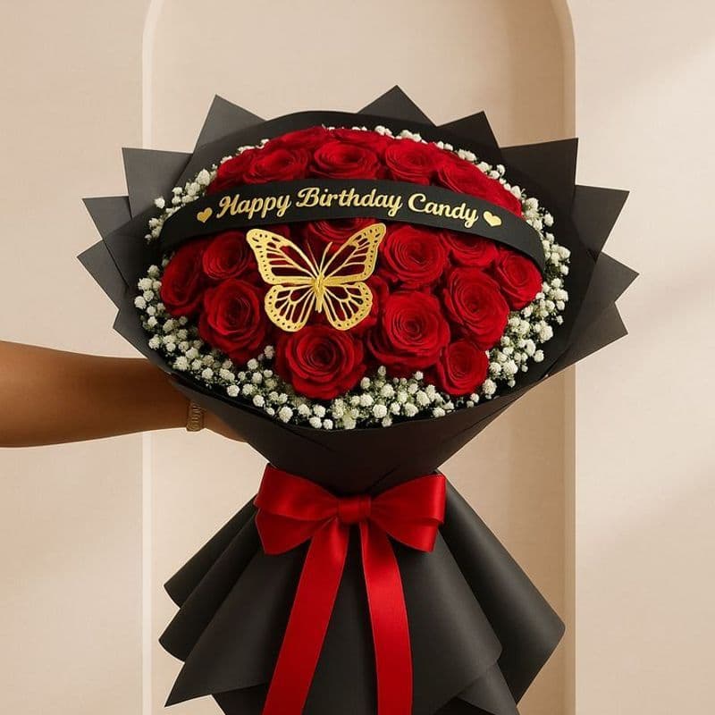 Crimson Velvet Bouquet - image 3