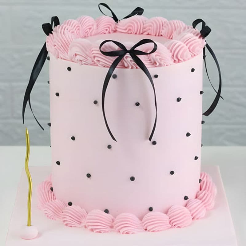Pink Bow Cake - VapeSoko