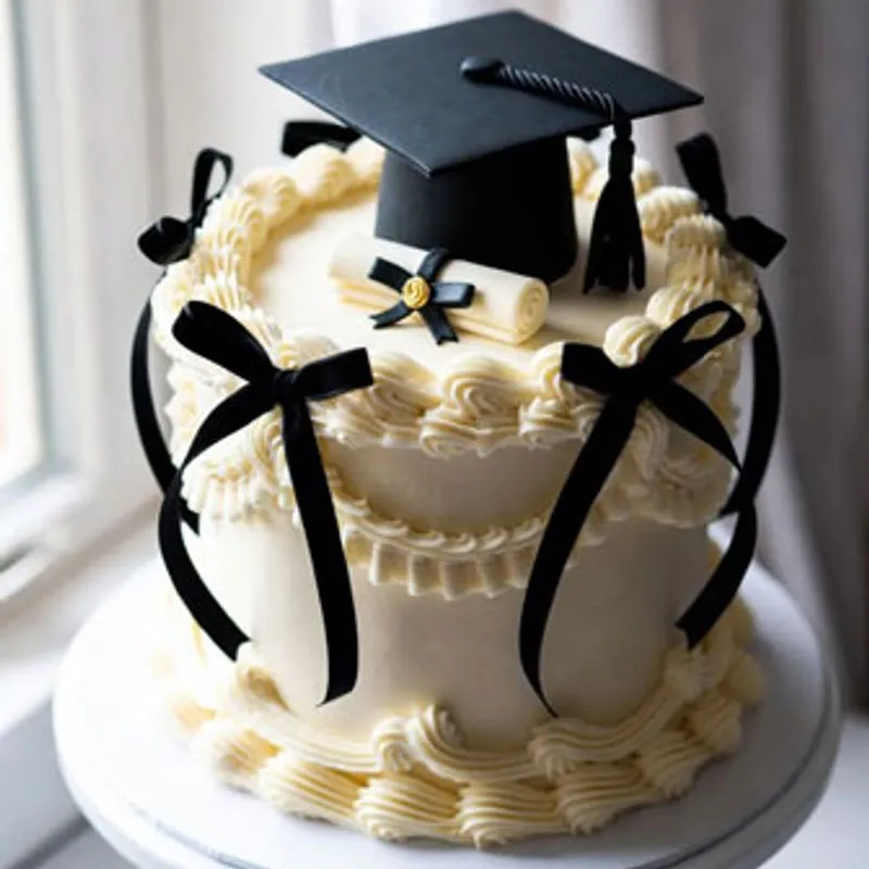 Vintage Graduation Cake - Pearlcakenbake