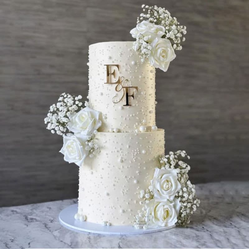  White Pearl Wedding Cake - VapeSoko